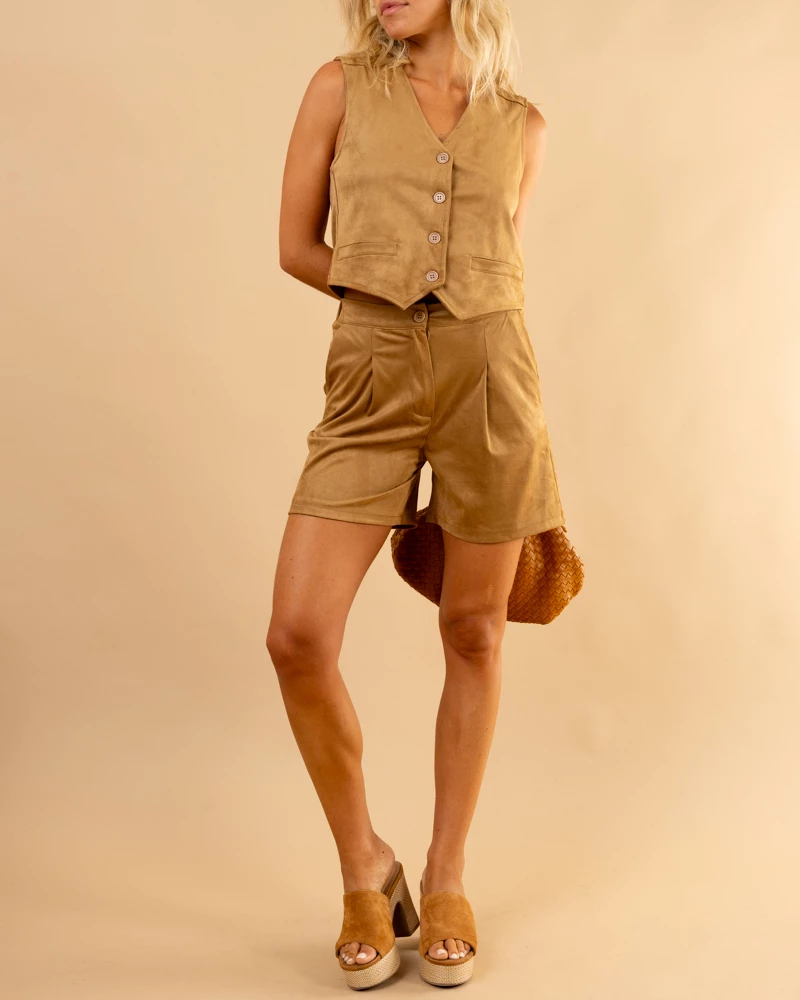 Short suédine sierra