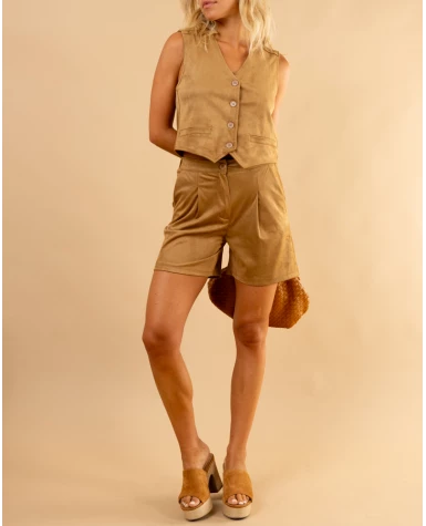 Short suédine sierra