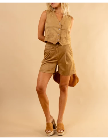 Short suédine sierra