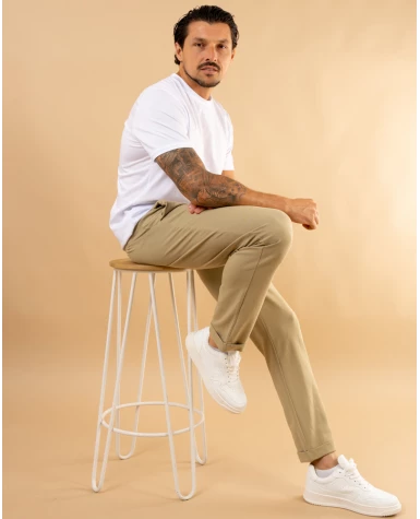 Pantalon texturé