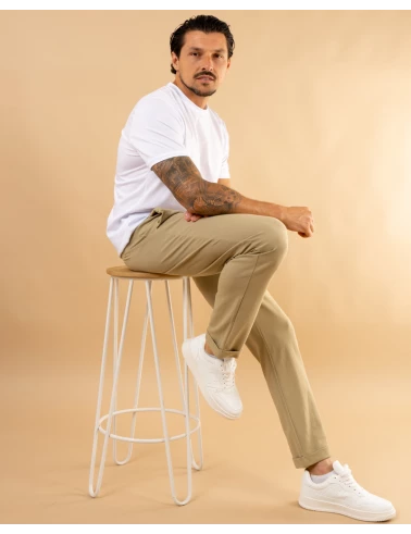 Pantalon texturé