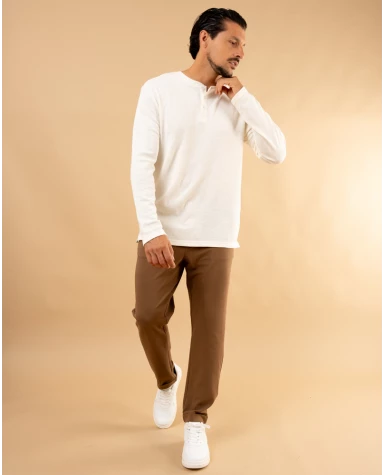 Pantalon texturé