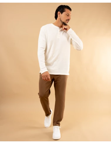 Pantalon texturé