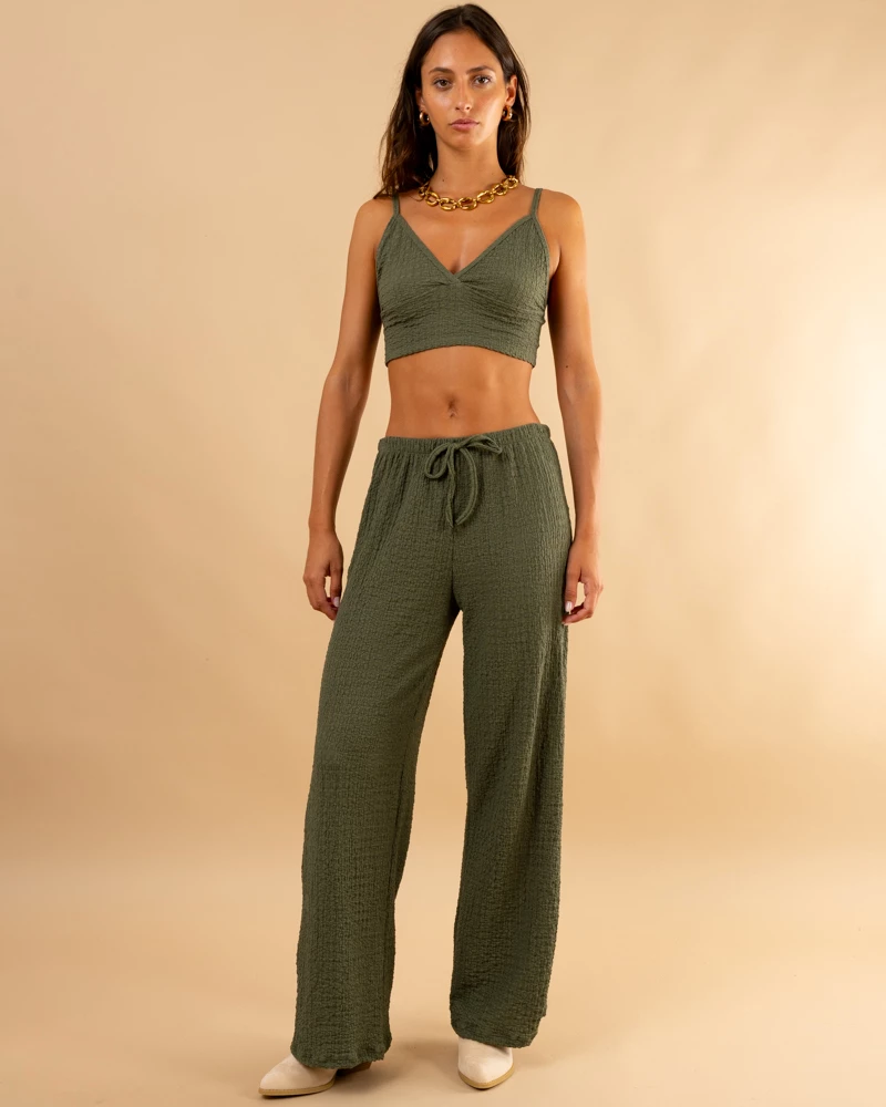 Pantalon gaufre