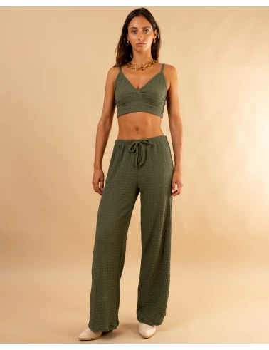 Pantalon gaufre