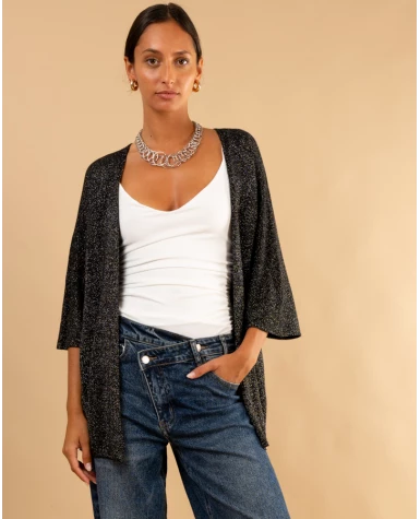 Gilet maille lurex
