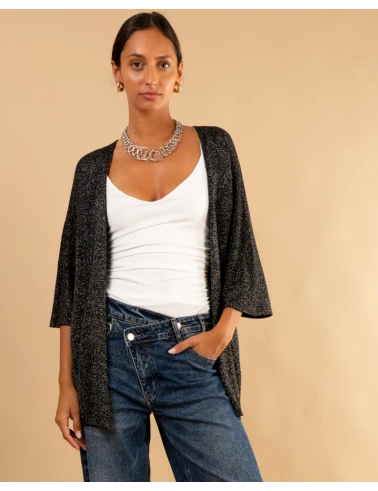 Gilet maille lurex