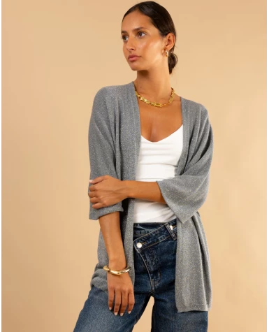 Gilet maille lurex