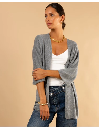 Gilet maille lurex