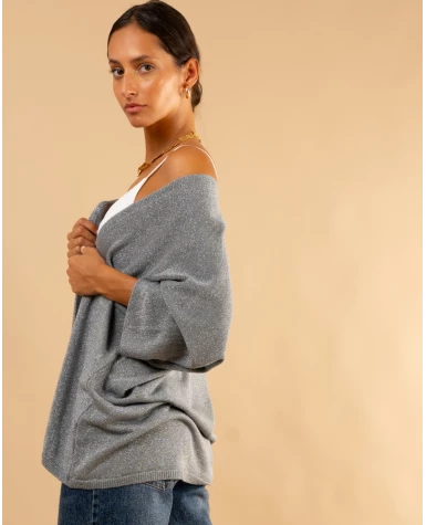 Gilet maille lurex