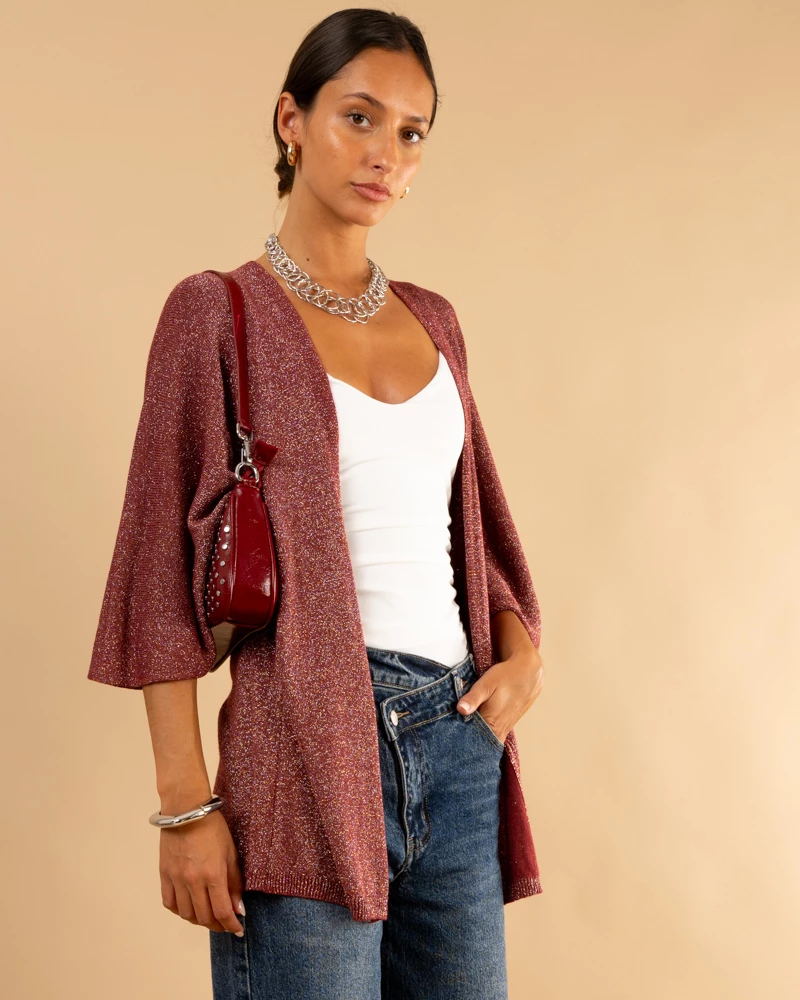 Gilet maille lurex