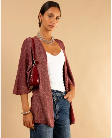 Gilet maille lurex
