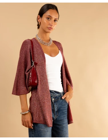 Gilet maille lurex