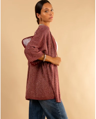 Gilet maille lurex