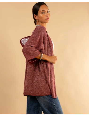 Gilet maille lurex