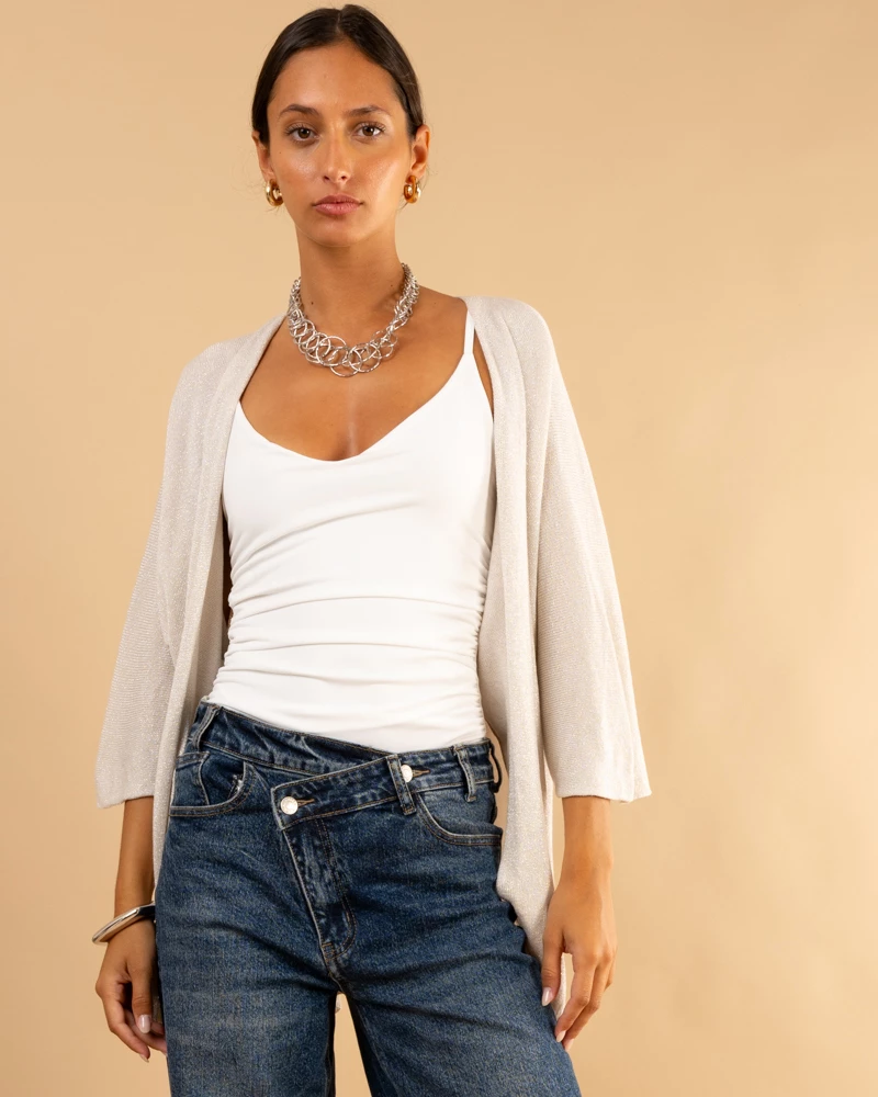 Gilet maille lurex