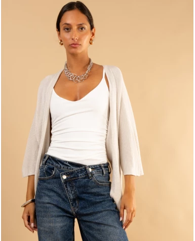 Gilet maille lurex