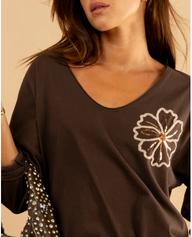 T-shirt fleurs