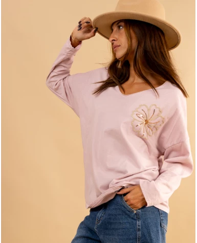 T-shirt fleurs
