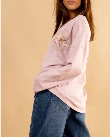 T-shirt fleurs