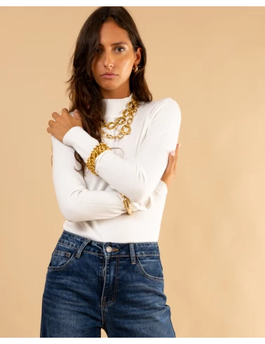 Pull col montant