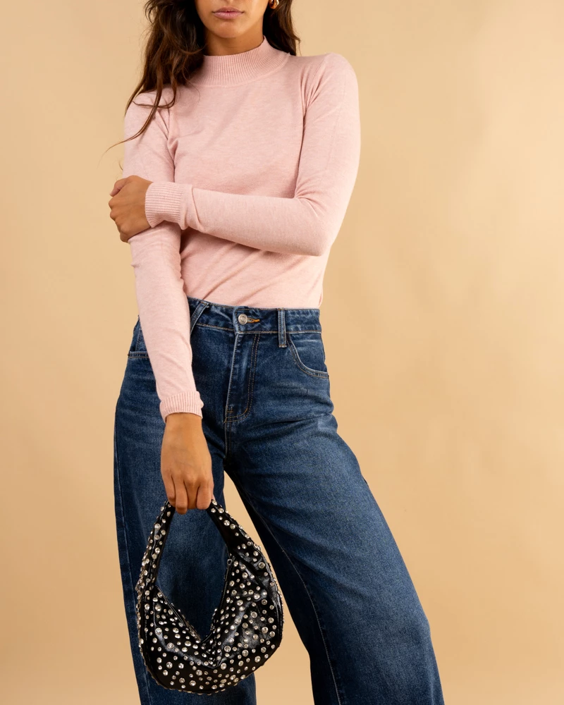 Pull col montant