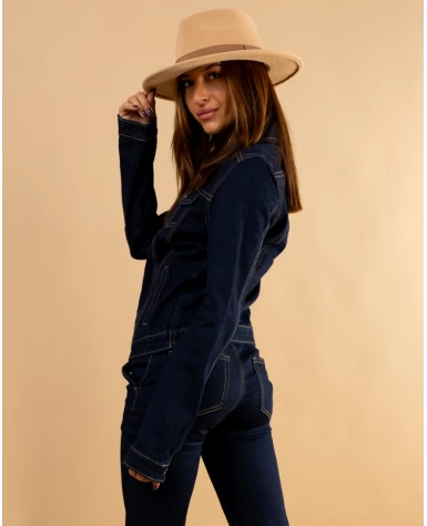 Veste jean brut
