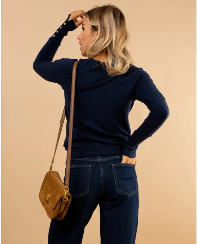 Pull col en v boutons