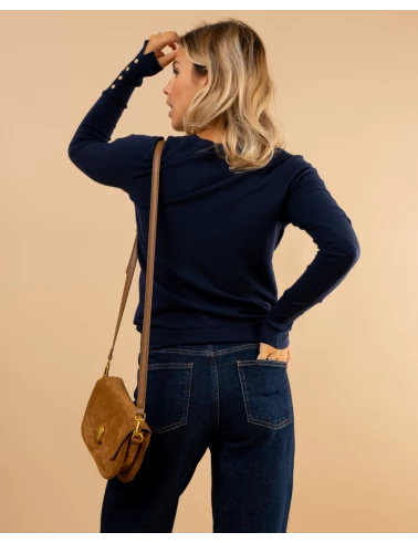 Pull col en v boutons