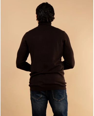 Pull col roulé