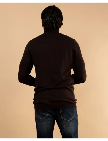 Pull col roulé