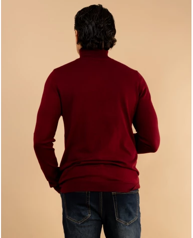 Pull col roulé