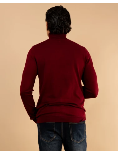 Pull col roulé