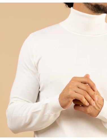 Pull col roulé