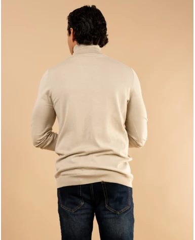 Pull col roulé