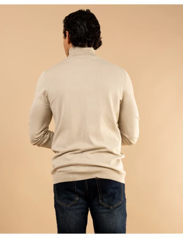 Pull col roulé