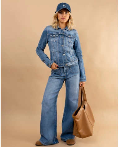 Veste jean brut