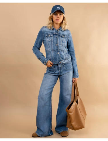 Veste jean brut