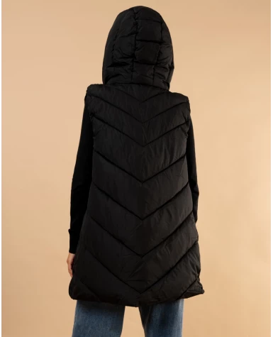 Doudoune longue sans manches
