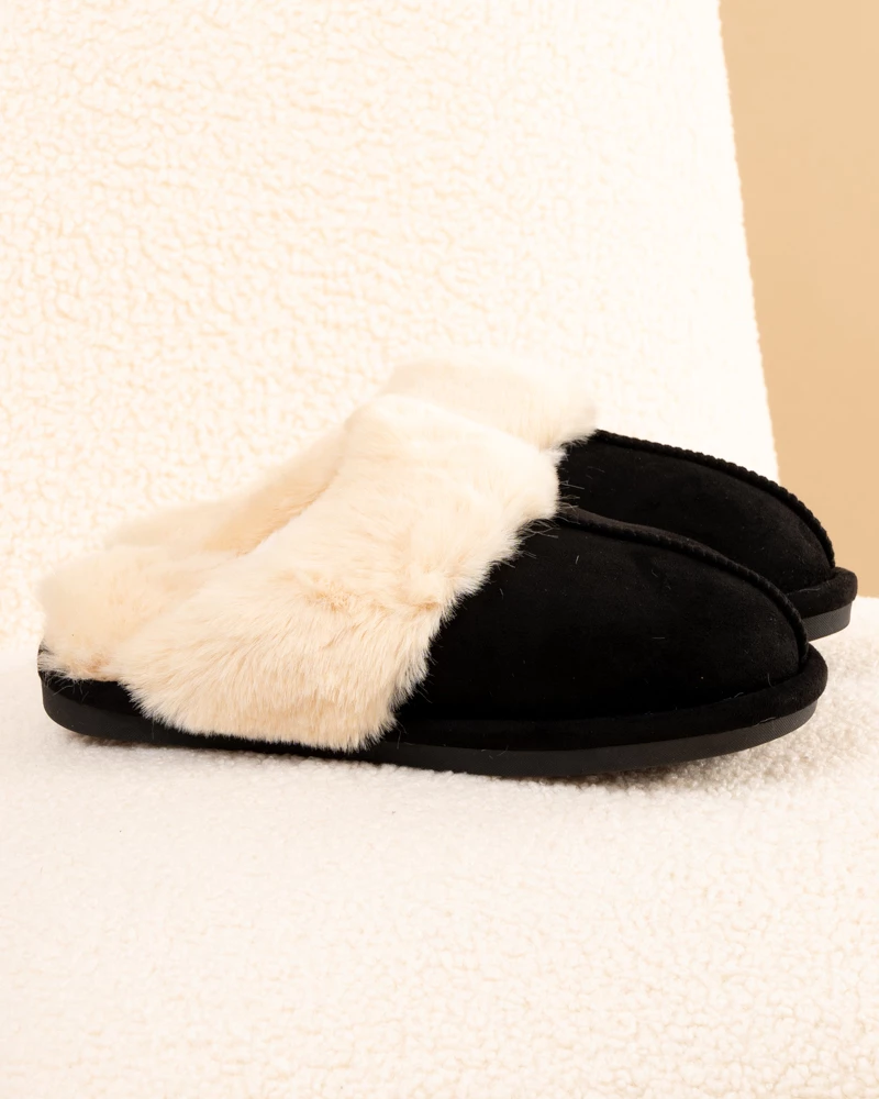 Chaussons fourrés