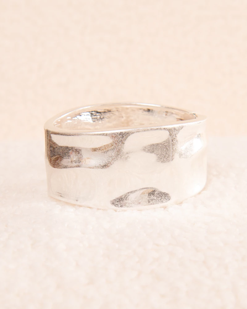 Bracelet large martelé