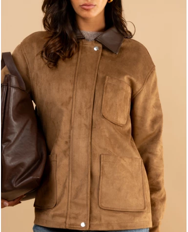 Veste en suédine