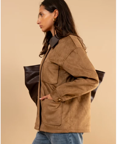Veste en suédine