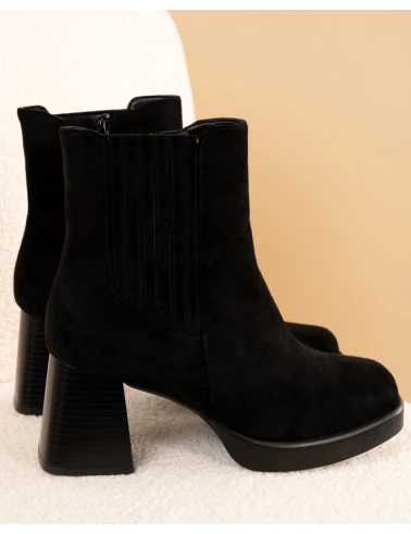Boots noires talon