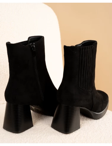 Boots noires talon