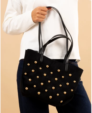 Sac suédine boules