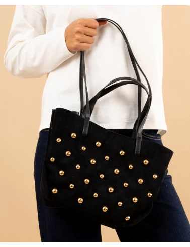 Sac suédine boules