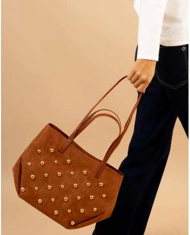 Sac suédine boules