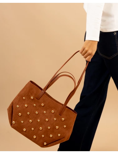 Sac suédine boules