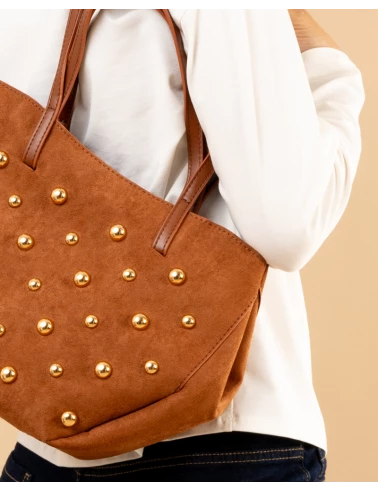 Sac suédine boules